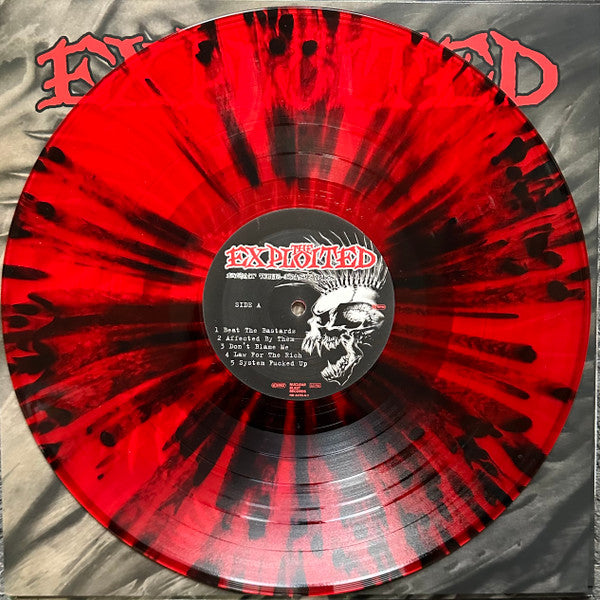 THE EXPLOITED : BEAT THE BASTARDS LTD 2LP 180G RED BLACK SPLATTER VINYL