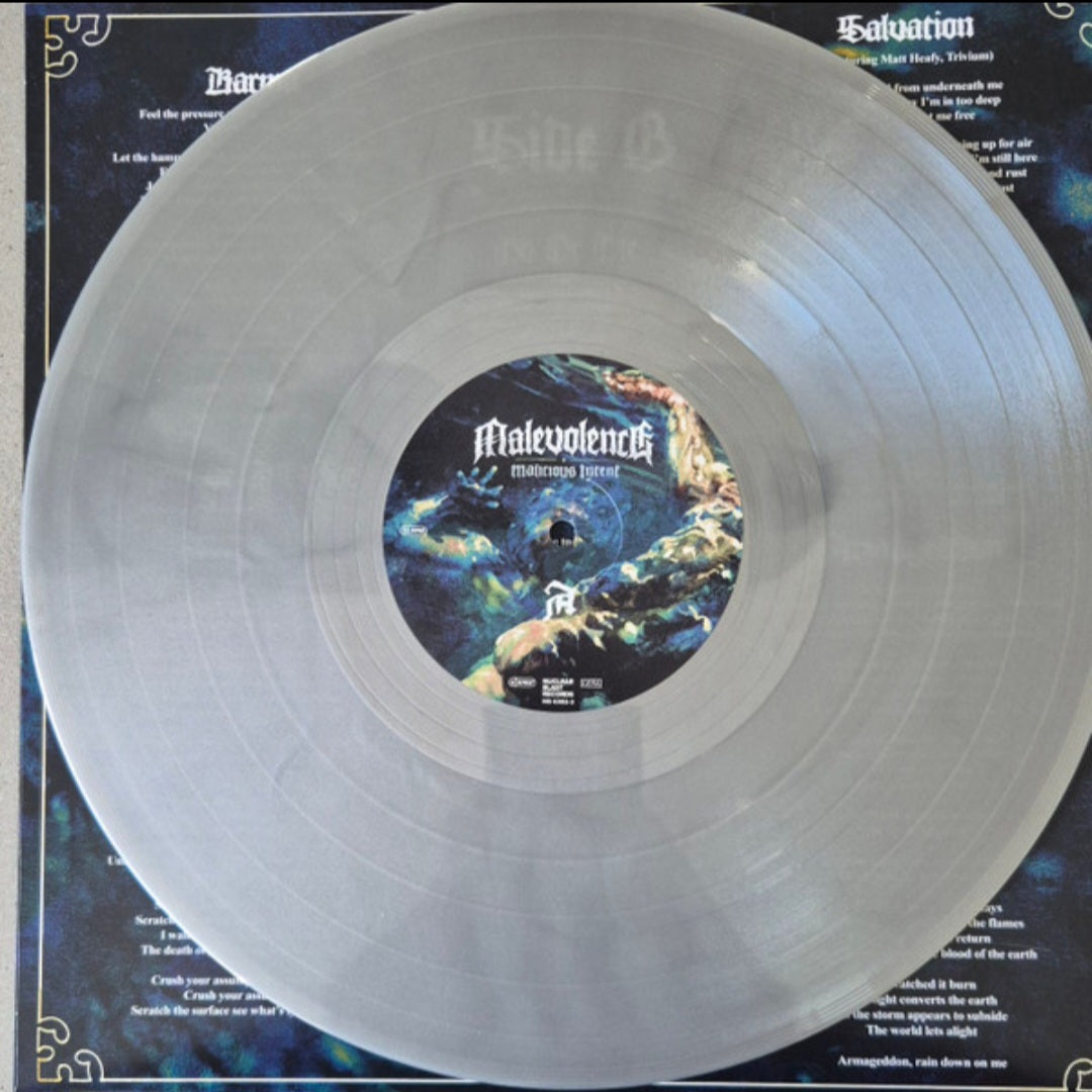 MALEVOLENCE : MALICIOUS INTENT LTD LP 180G SILVER VINYL