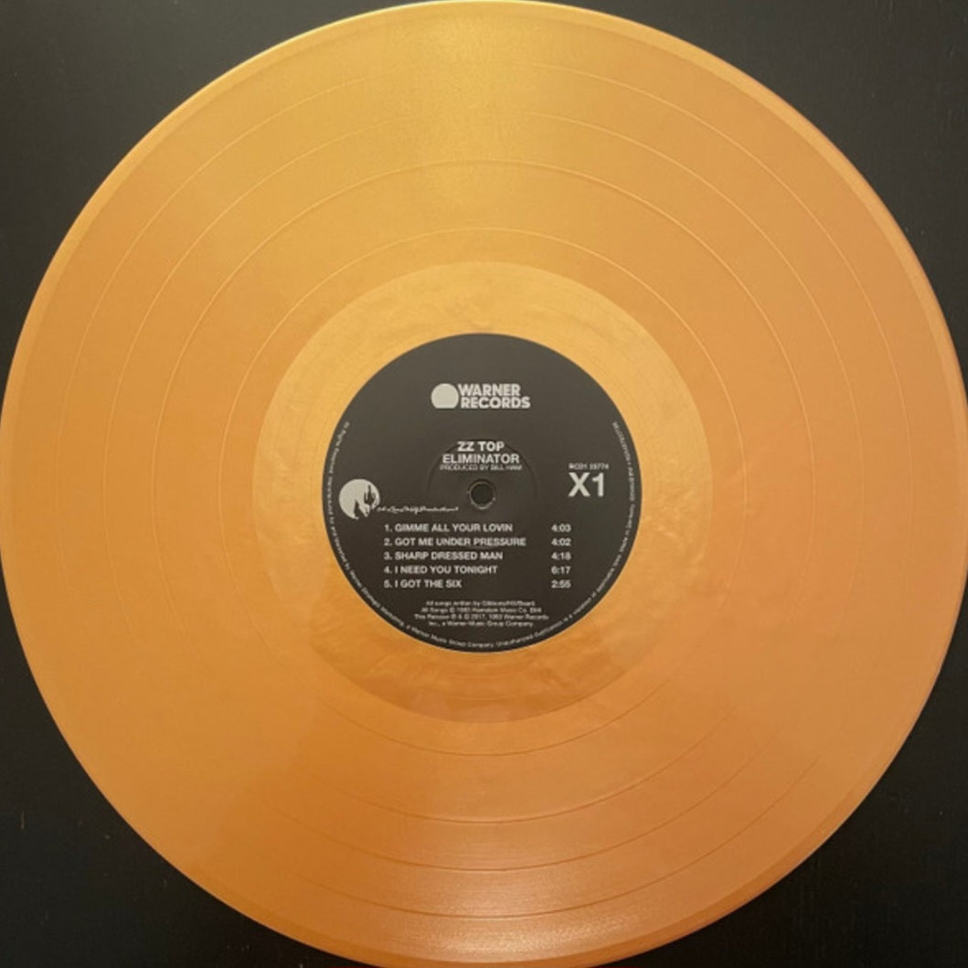 ZZ TOP : ELIMINATOR LTD 40TH ANNIVERSARY LP 180G GOLD VINYL
