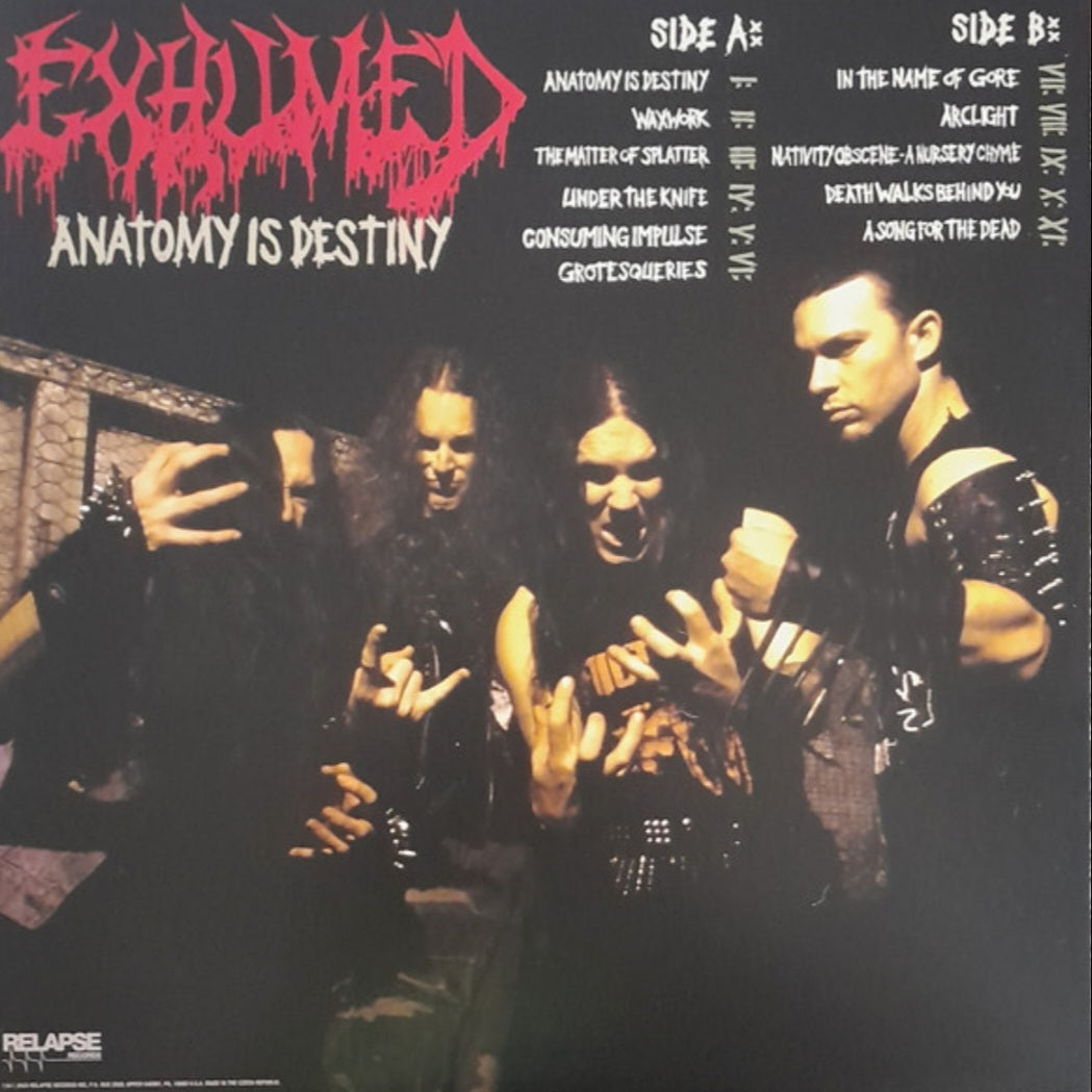 EXHUMED : ANATOMY IS DESTINY LTD LP 180G ROYAL BLUE SPLATTER VINYL