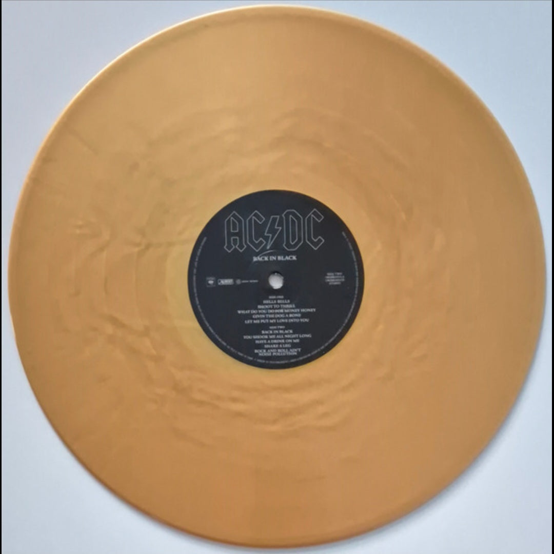 AC/DC : BACK IN BLACK LTD 50TH ANNIVERSARY LP 180G GOLD VINYL