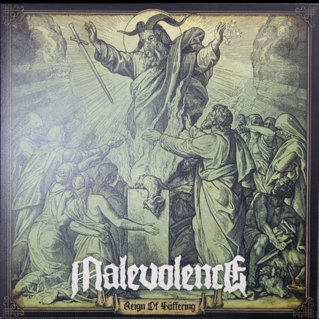MALEVOLENCE : REIGN OF SUFFERING LTD LP 180G TRANSPARENT GREEN VINYL