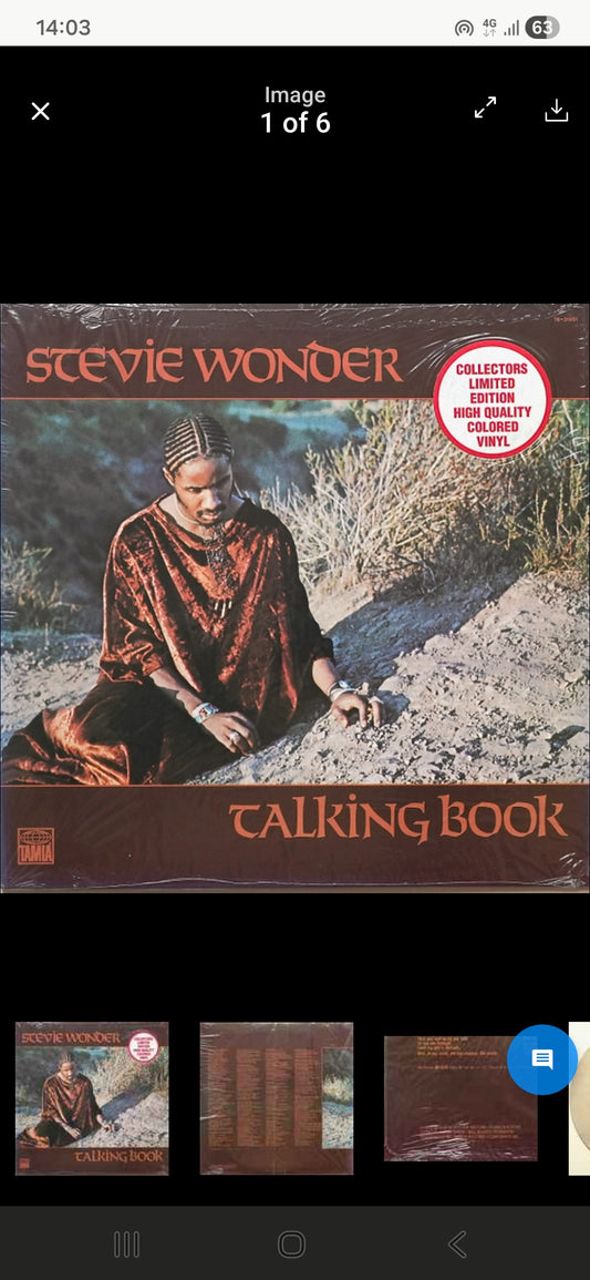 STEVIE WONDER : TALKING BOOK LTD LP 180G TAN MARBLED VINYL