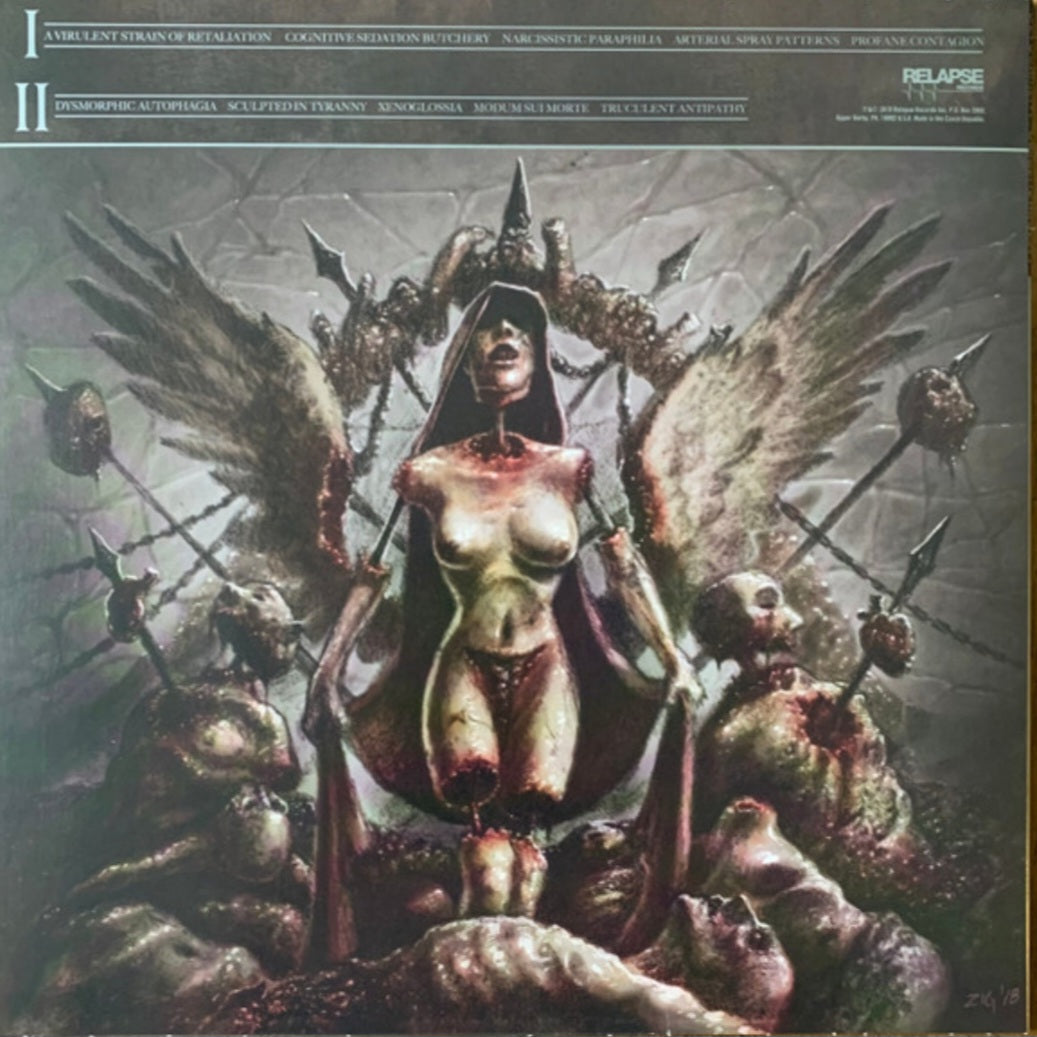 DEVOURMENT : OBSCENE MAJESTY LTD LP 180G TRI COLOUR MERGE SPLATTER VINYL