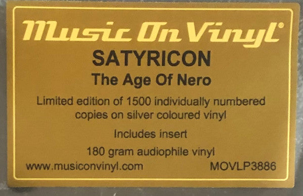 SATYRICON : THE AGE OF NERO LTD NUMBERED LP 180G SILVER VINYL