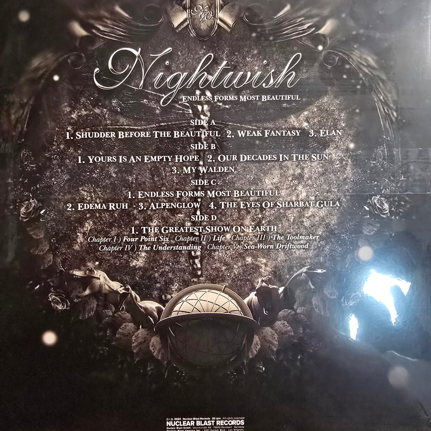 NIGHTWISH : ENDLESS FORMS MOST BEAUTIFUL LTD LP 180G TRANSPARENT GREEN VINYL