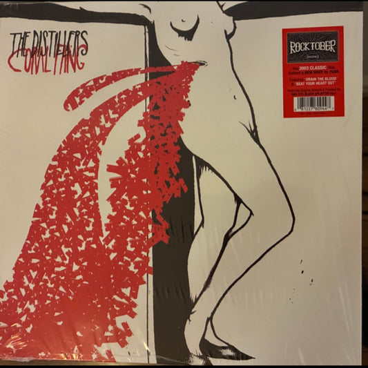 THE DISTILLERS : CORAL FANG LTD RSD LP 180G RED BLACK SPLATTER VINYL