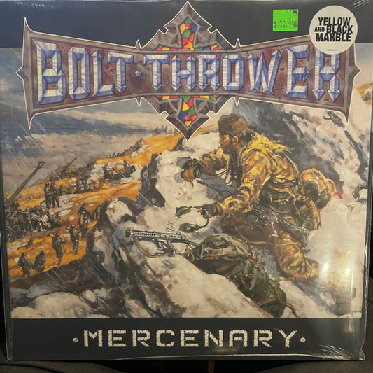 BOLT THROWER : MERCENARY LTD LP 180G YELLOW BLACK MARBLE VINYL