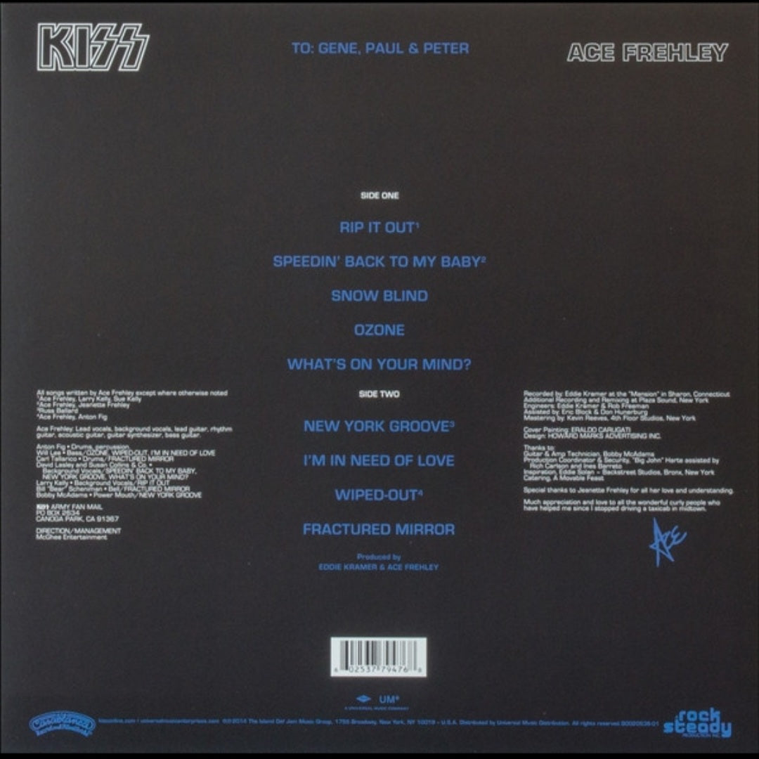 ACE FREHLEY : ACE FREHLEY LP 180G