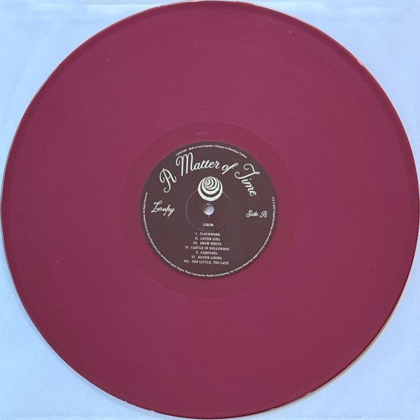 LAUFEY : A MATTER OF TIME LTD LP 180G AUTUMN EDITION ROUGE COLOURED VINYL WITH POSTER