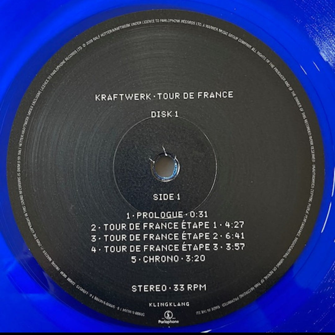 KRAFTWERK : TOUR DE FRANCE LTD 2LP BLUE & RED VINYL