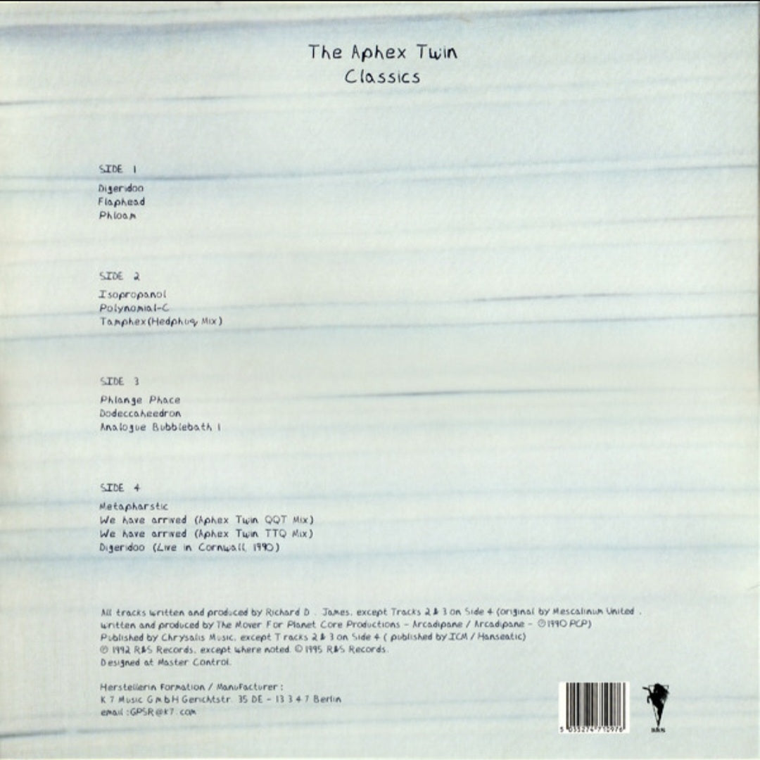 APHEX TWIN : CLASSICS 2LP 180G