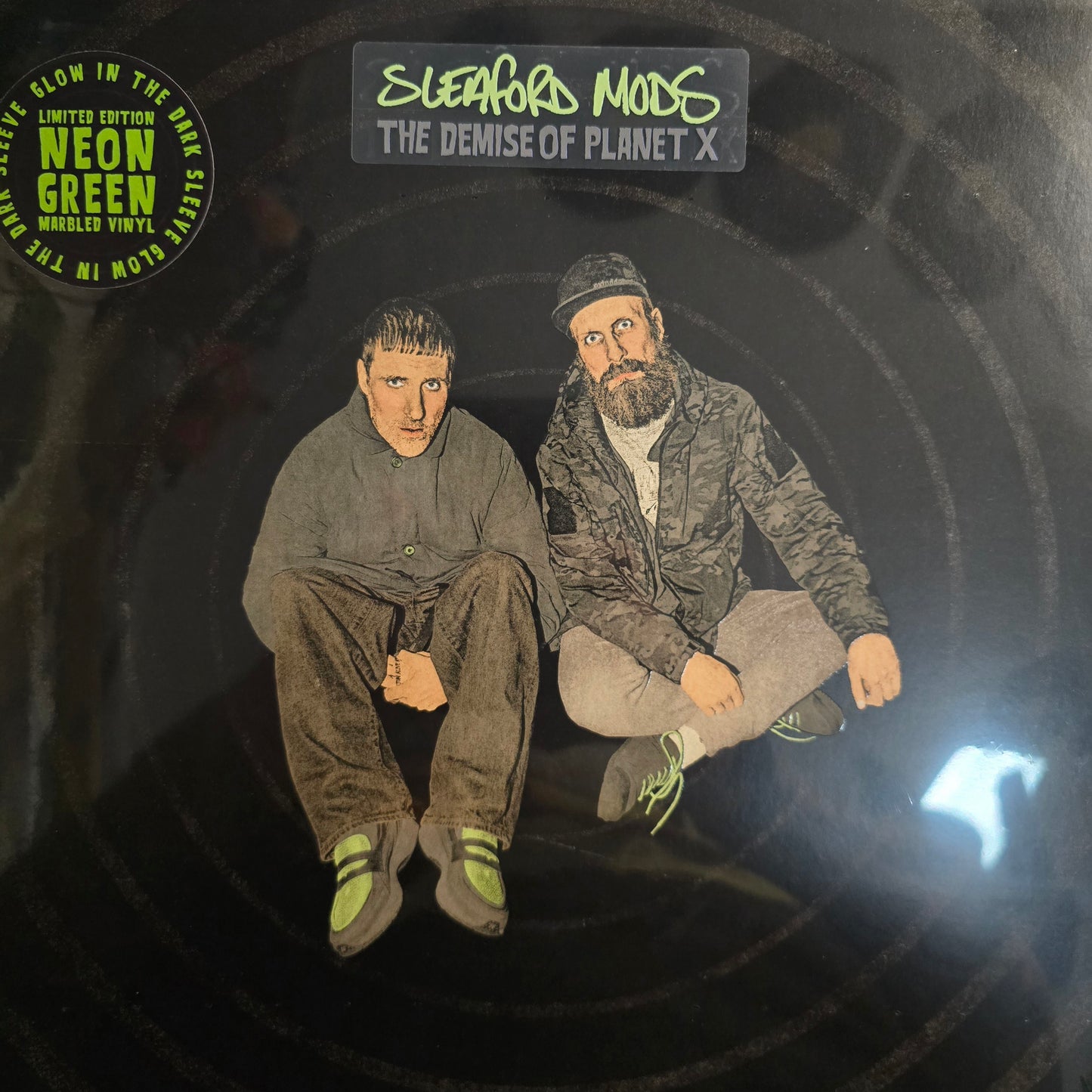 SLEAFORD MODS : THE DEMISE OF PLANET X LTD LP 180G NEON GREEN GLOW IN THE DARK VINYL