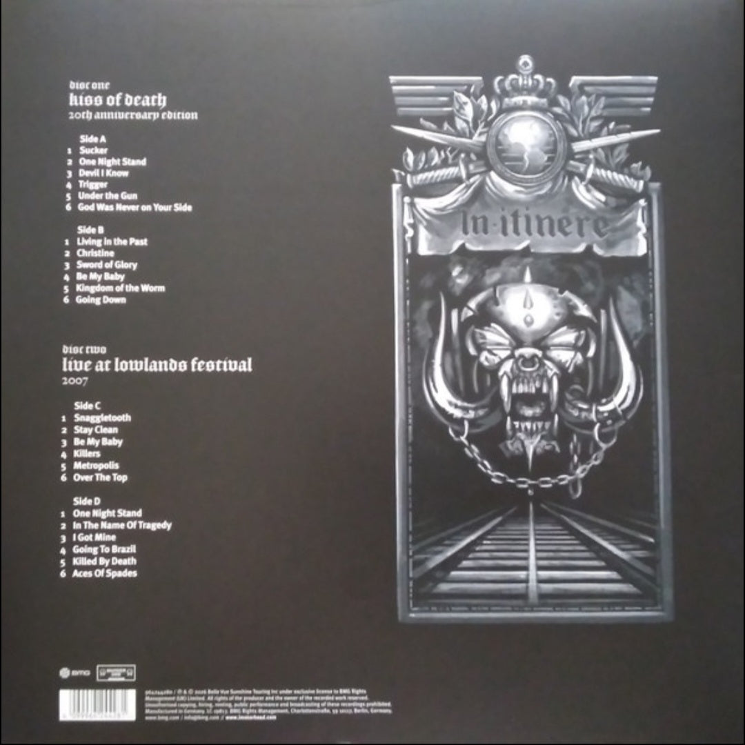 MOTORHEAD : KISS OF DEATH EXPANDED 2LP 180G GATEFOLD SLEEVE
