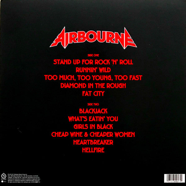 AIRBOURNE : RUNNIN' WILD LP 180G
