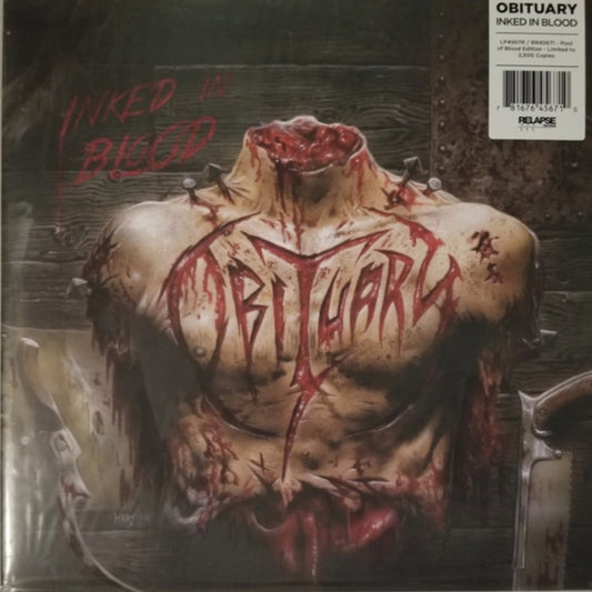 OBITUARY : INKED IN BLOOD LTD 2LP 180G POOL OF BLOOD EDITION
