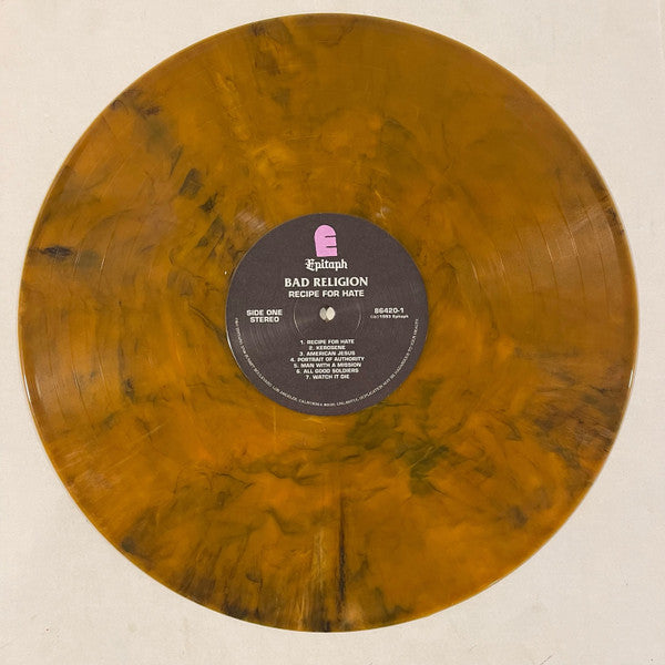 BAD RELIGION : RECIPE FOR HATE LTD LP 180G TIGERS EYE VINYL
