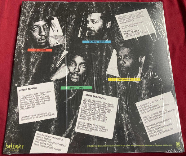 BAD BRAINS : I AGAINST I LTD LP 180G PLUTONIUM VINYL