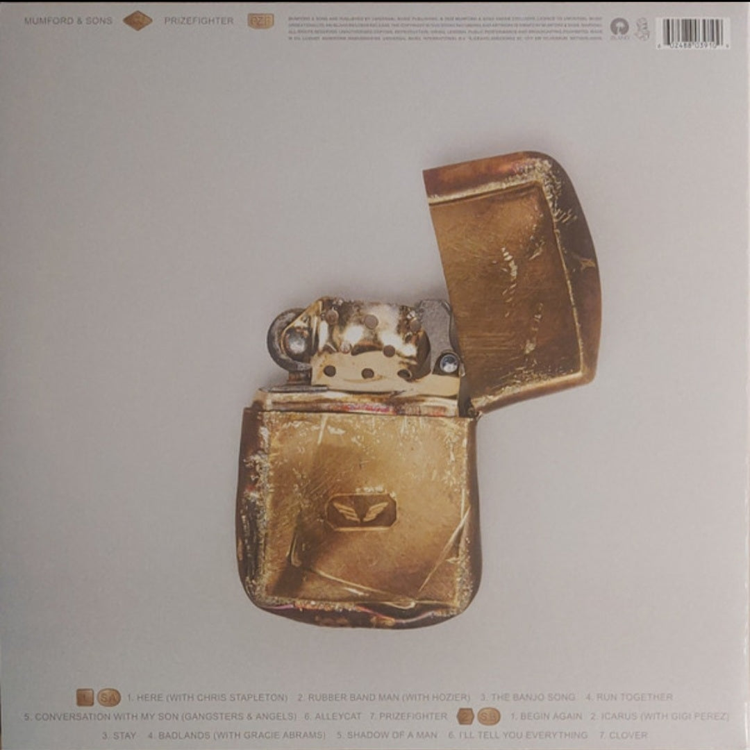MUMFORD AND SONS : PRIZEFIGHTER LTD LP 180G ICARUS AMBER VINYL INC NUMBERED PRINT
