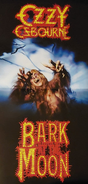 OZZY OSBORNE : BARK AT THE MOON LTD 40TH ANNIVERSARY LP 180G BLUE VINYL INC POSTER