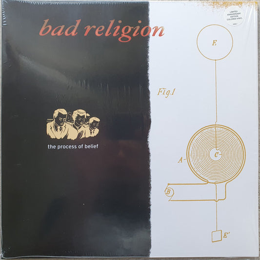 BAD RELIGION : THE PROCESS OF BELIEF LTD LP 180G WHITE ORANGE BLACK SPLATTER VINYL