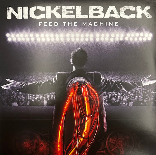 NICKELBACK : FEED THE MACHINE LTD LP 180G RED BLACK MARBLED VINYL