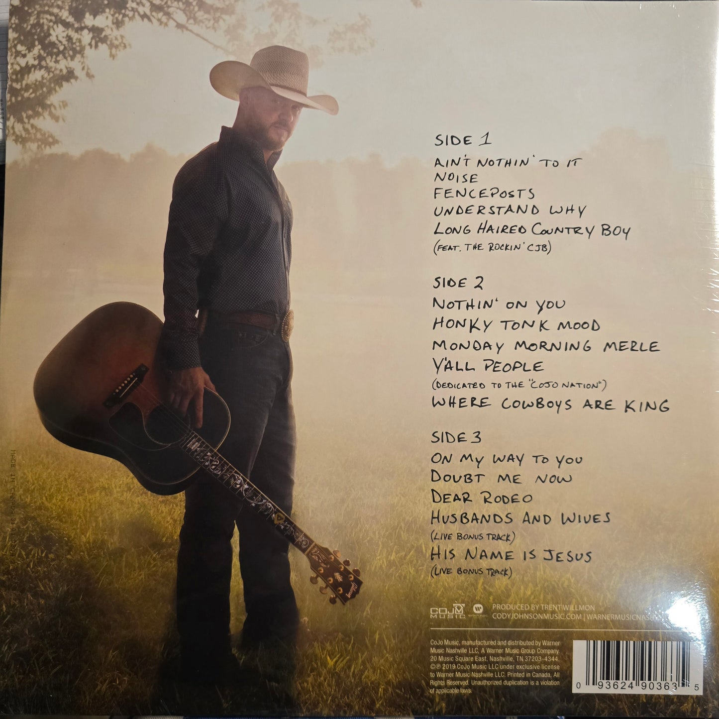 CODY JOHNSON : AINT NOTHIN TO IT 2LP 180G