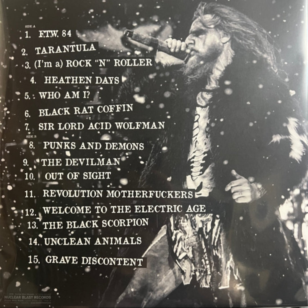ROB ZOMBIE : THE GREAT SATAN LTD LP 180G GHOSTLY BLACK VINYL INC 28 PAGE BOOKLET