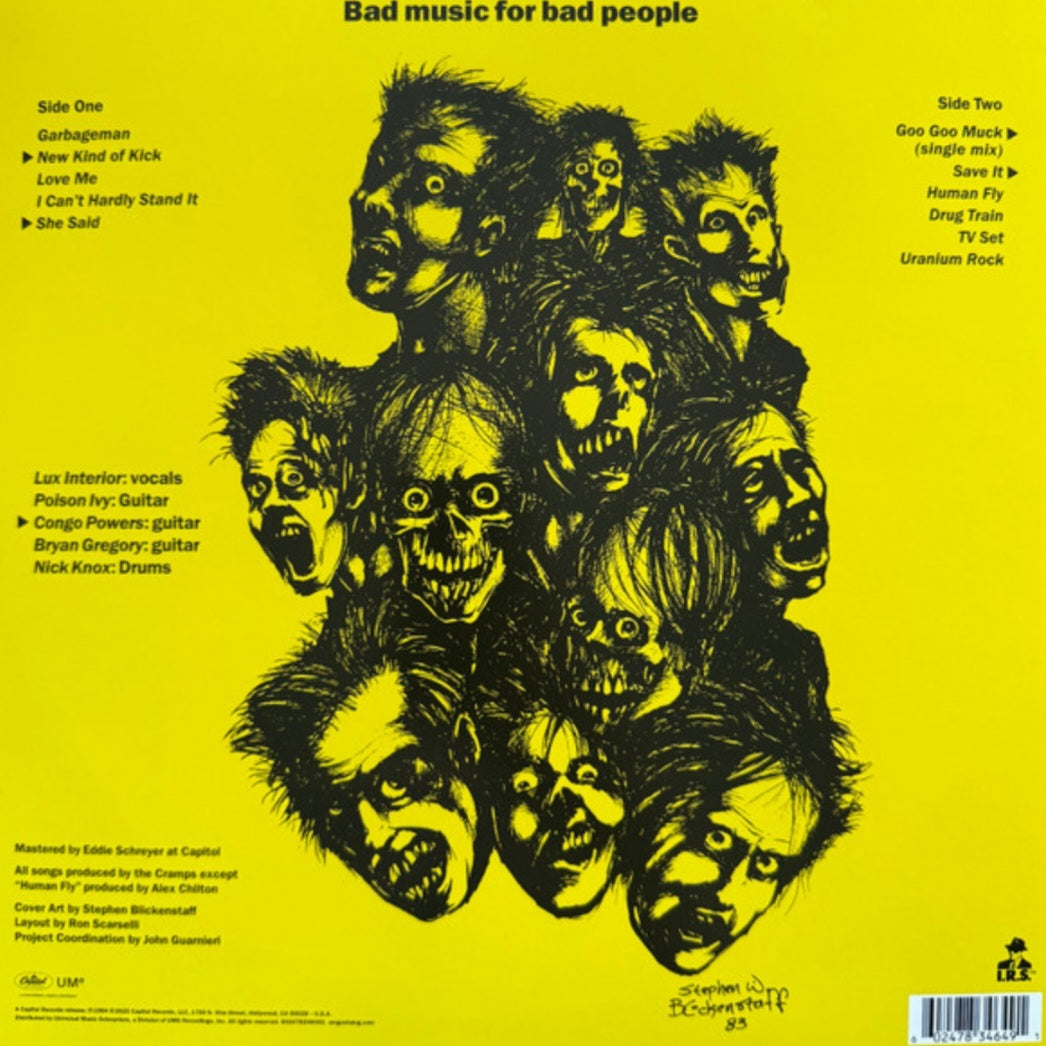 THE CRAMPS : BAD MUSIC FOR BAD PEOPLE LP 180G