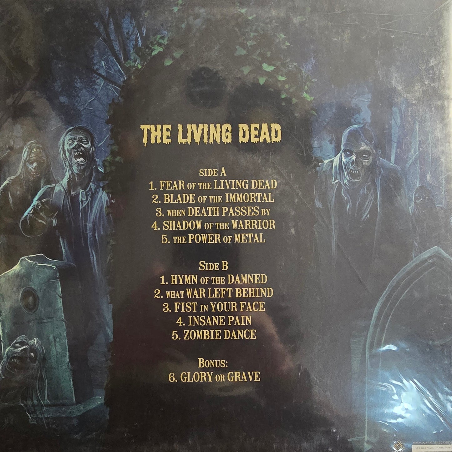 GRAVE DIGGER : THE LIVING DEAD LTD LP 180G