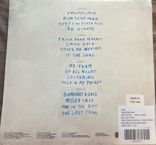 MAC MILLER : BLUE SLIDE PARK LTD 2LP 180G GREEN VINYL