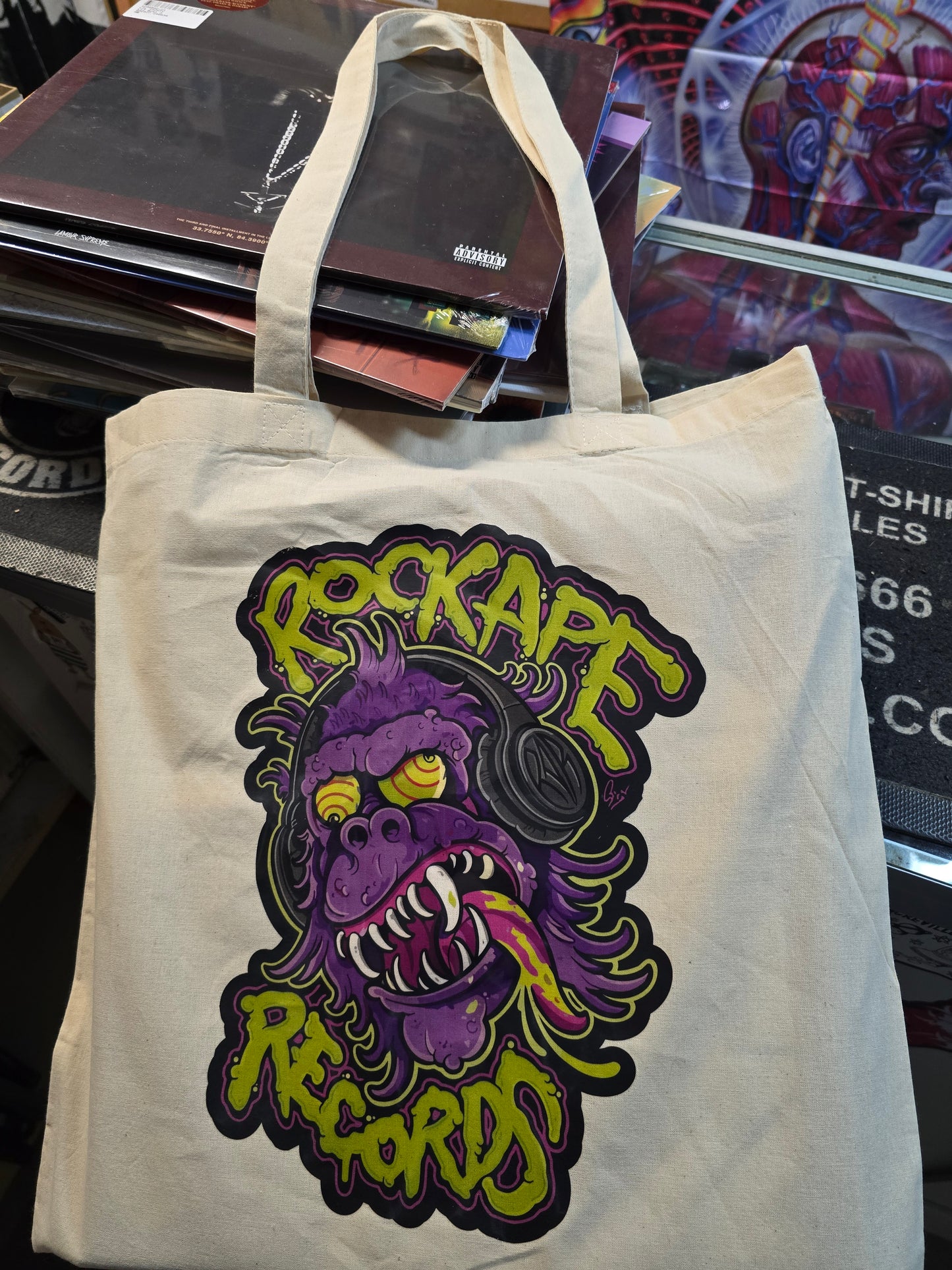 1 X TOTE BAG CRAZY APE 🤪