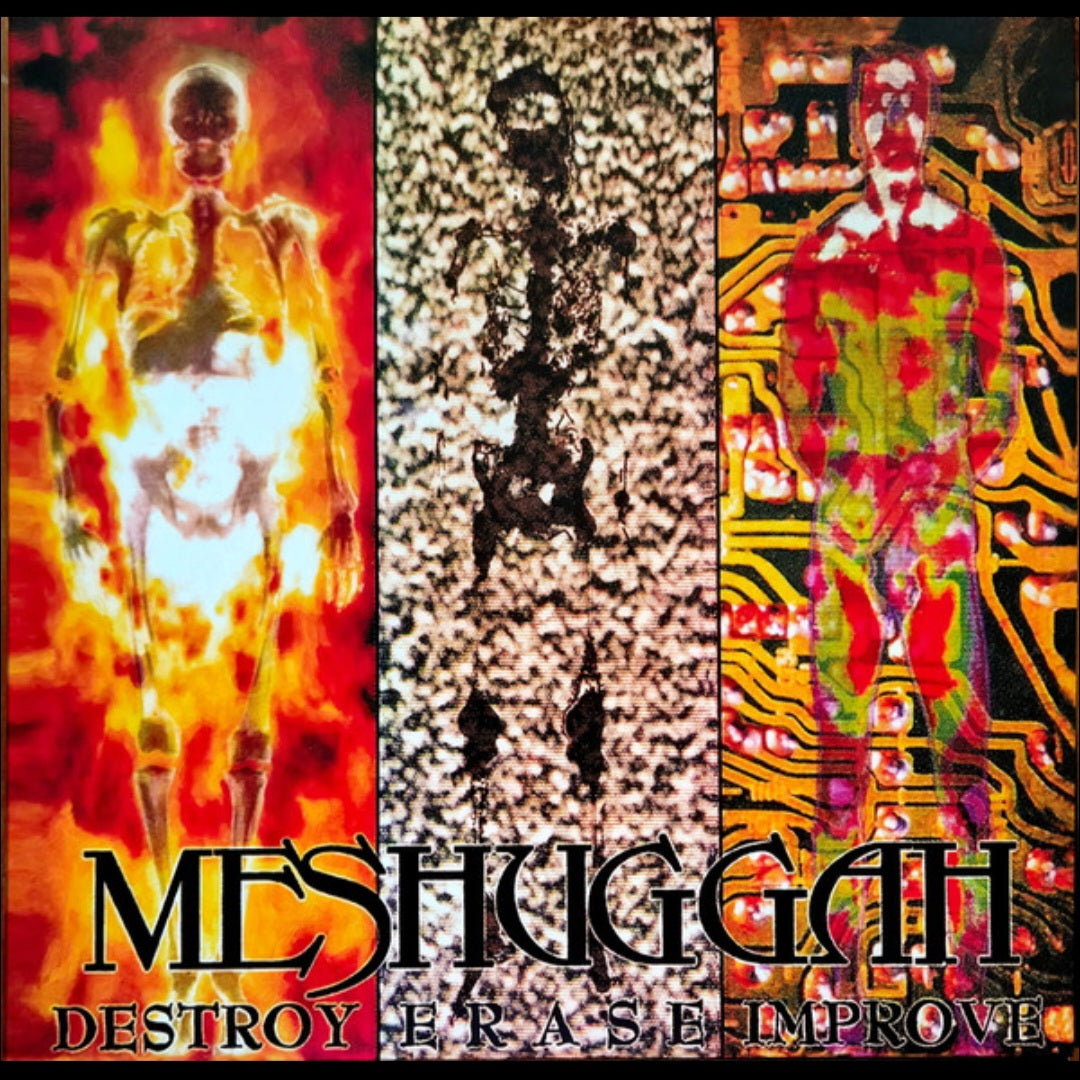 MESHUGGAH : DESTROY ERASE IMPROVE LTD 30TH ANNIVERSARY 2LP 180G GREY  WHITE BLACK MARBLED VINYL
