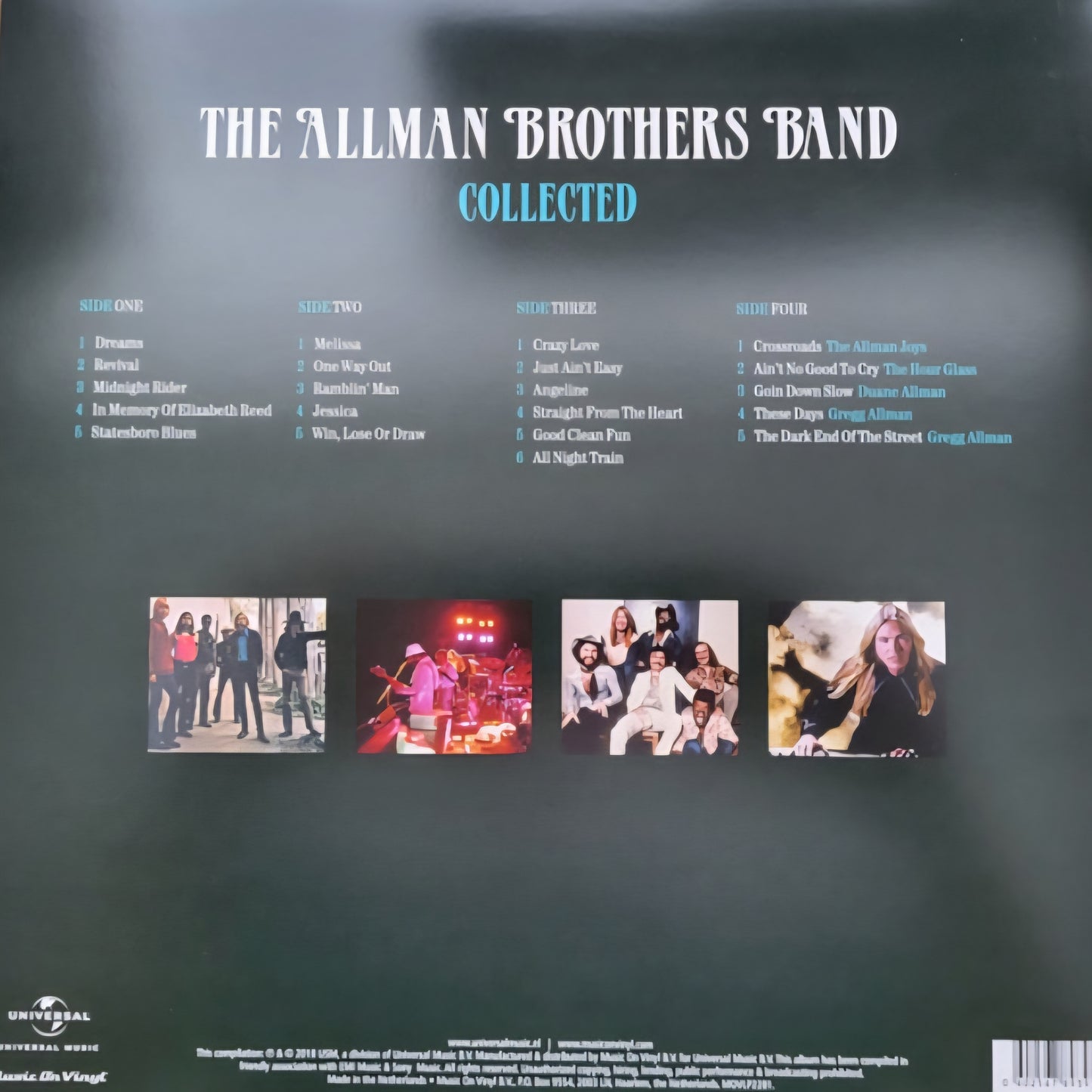THE ALLMAN BROTHERS BAND : COLLECTED GREATEST HITS 2LP 180G
