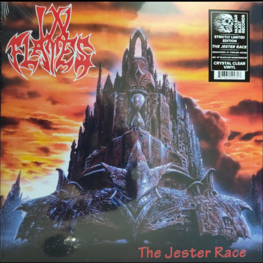 IN FLAMES : THE JESTER RACE LTD LP 180G CLEAR VINYL PLUS BONUS 10" BLACK ASH INHERITANCE EP