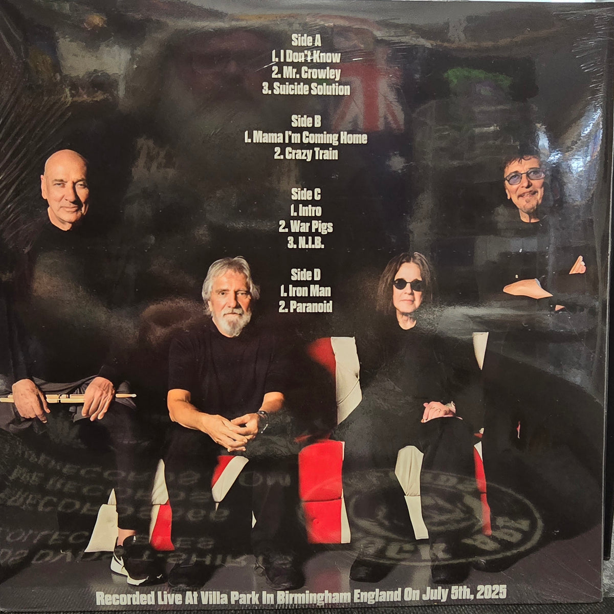 OZZY OSBORNE / BLACK SABBATH : BACK TO THE BEGINNING - THE FINAL CONCERT LIVE 2LP 180G