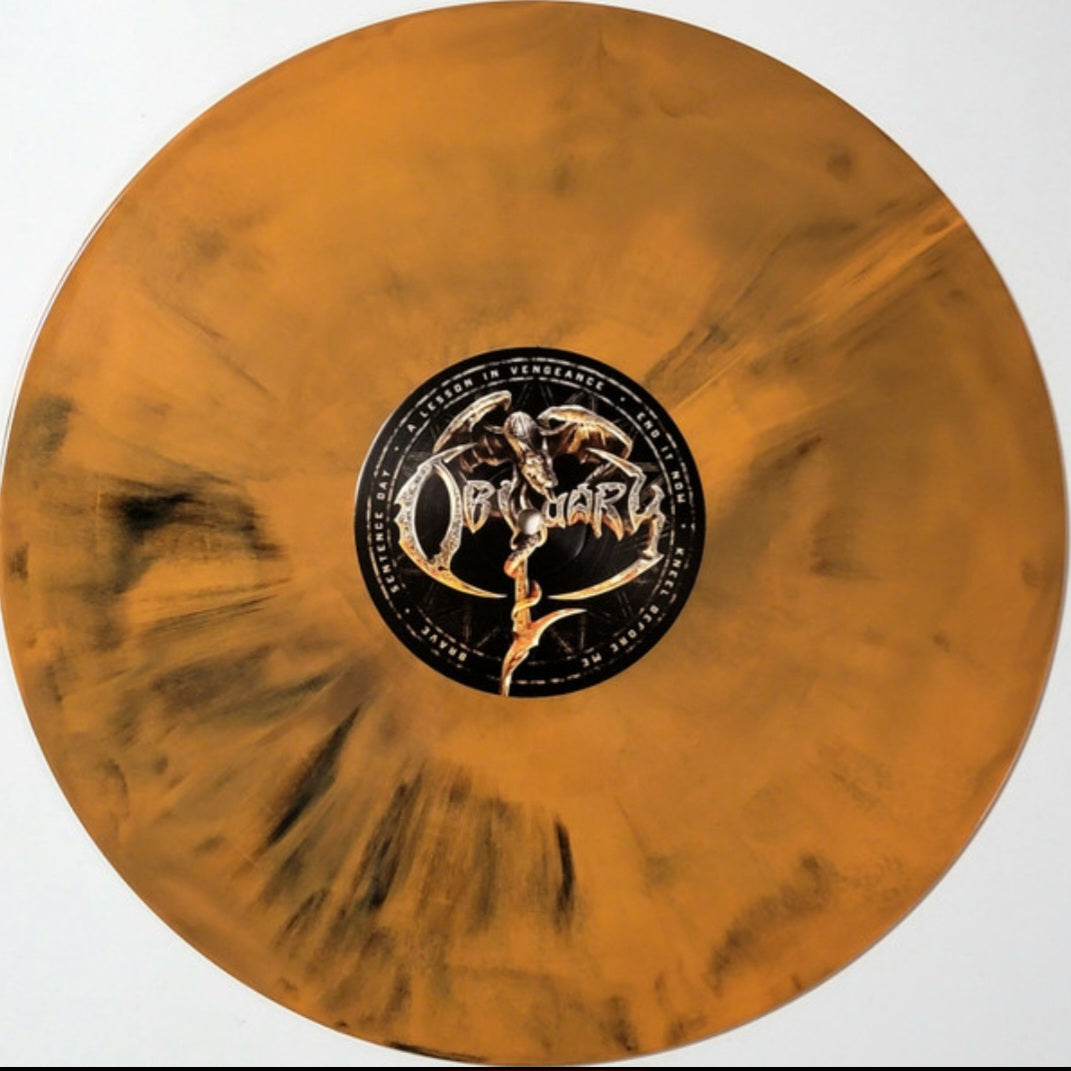 OBITUARY : OBITUARY LTD LP 180G BLACK HALLOWEEN ORANGE GALAXY VINYL