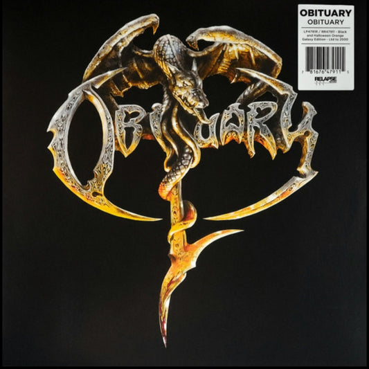 OBITUARY : OBITUARY LTD LP 180G BLACK HALLOWEEN ORANGE GALAXY VINYL
