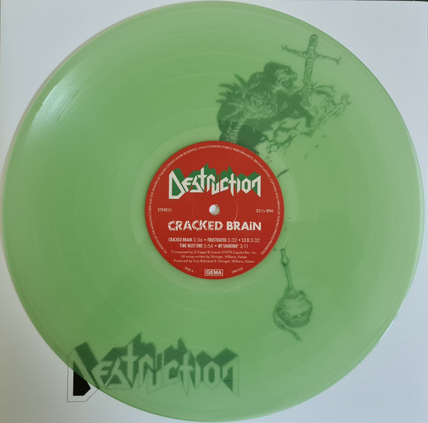 DESTRUCTION : CRACKED BRAIN LTD LP 180G COKE BOTTLE GREEN VINYL