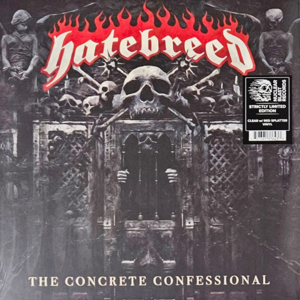 HATEBREED : THE CONCRETE CONFESSIONAL LTD LP 180G CLEAR RED SPLATTER VINYL