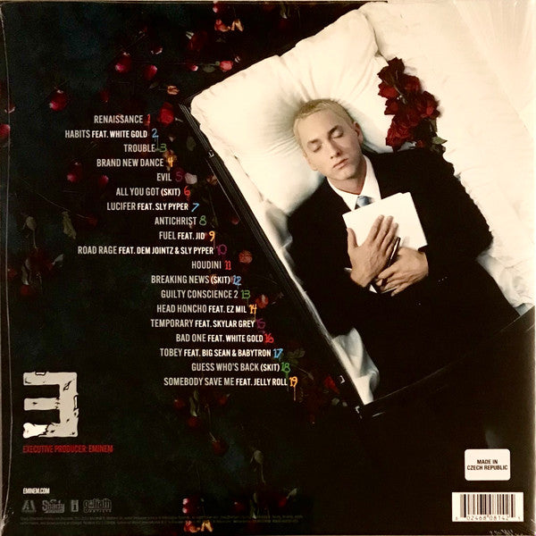 EMINEM : THE DEATH OF SLIM SHADY (COUP DE GRACE) LTD 2LP RED BLUE VINYL