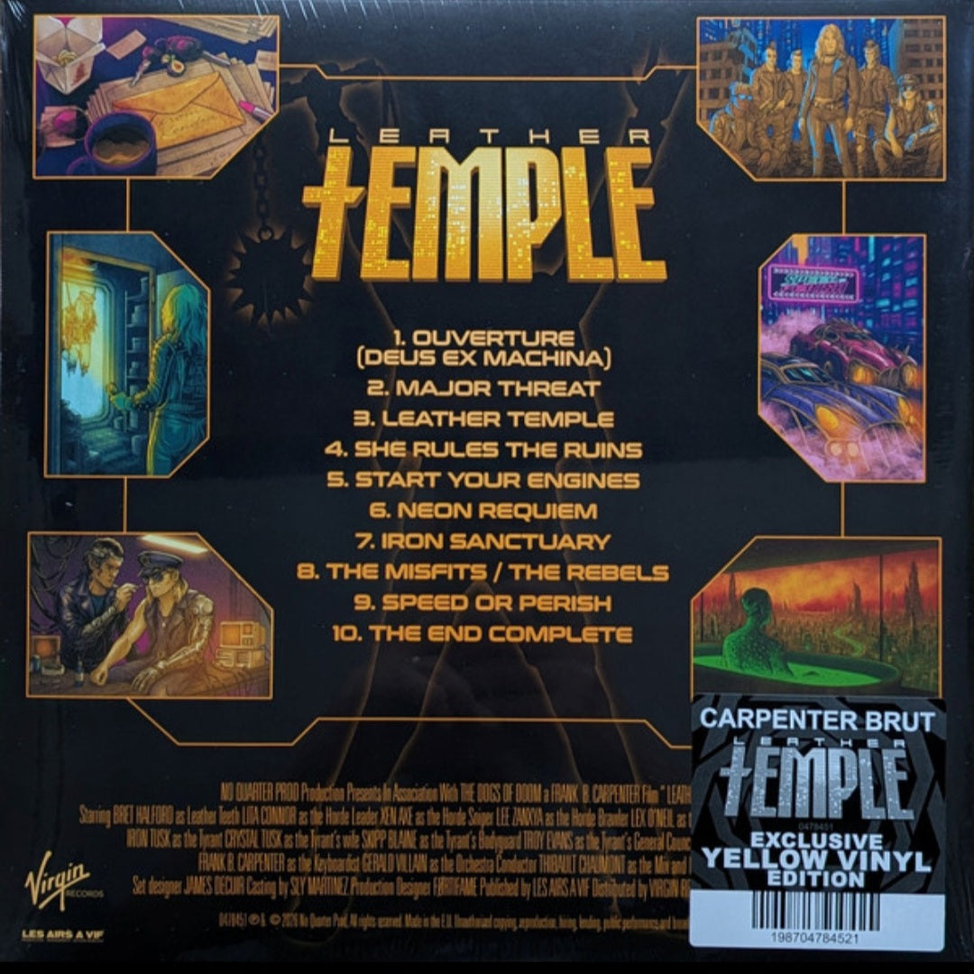 CARPENTER BRUT : LEATHER TEMPLE LTD YELLOW VINYL