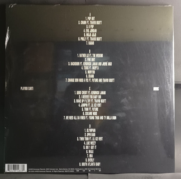 PLAYBOI CARTI : MUSIC 2LP 180G