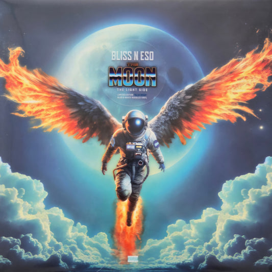 BLISS N ESO : THE MOON - THE LIGHT SIDE LTD LP 180G BLUE WHITE MARBLED VINYL