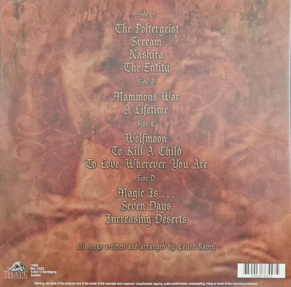 COUNT RAVEN : MAMMONS WAR LTD 2LP 180G ORANGE VINYL