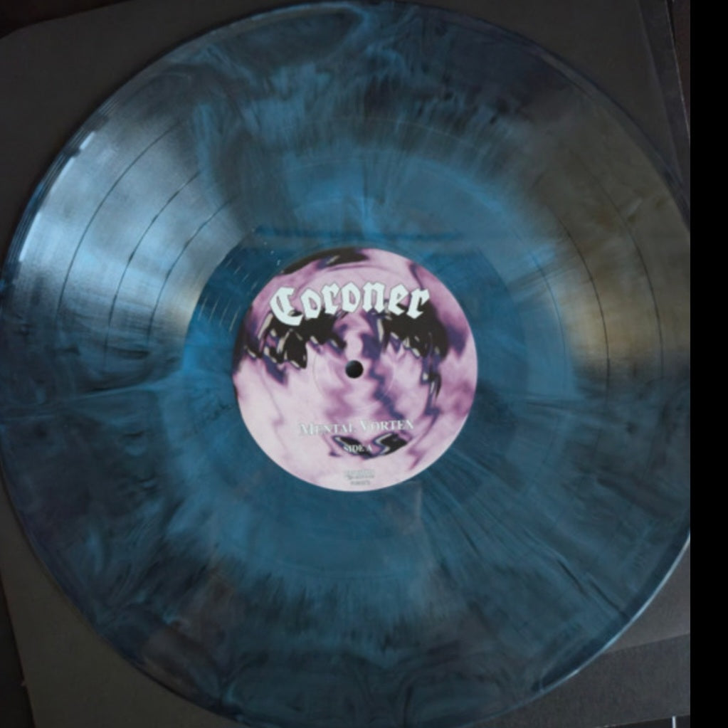 CORONER : MENTAL VORTEX LTD LP 180G BLUE MARBLED VINYL