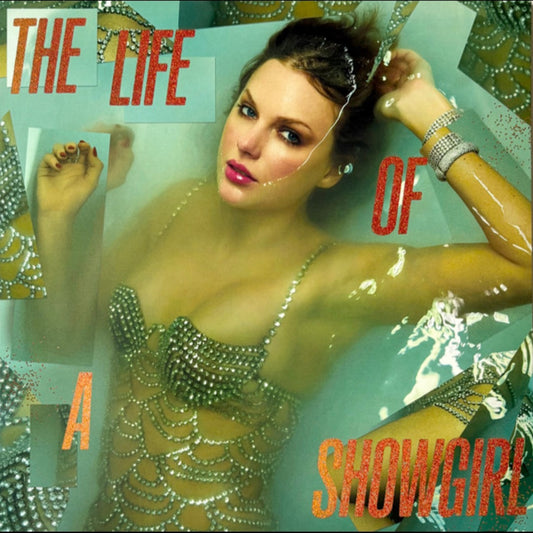 TAYLOR SWIFT : THE LIFE OF A SHOWGIRL LTD LP 180G ORANGE GOLD GLITTER VINYL