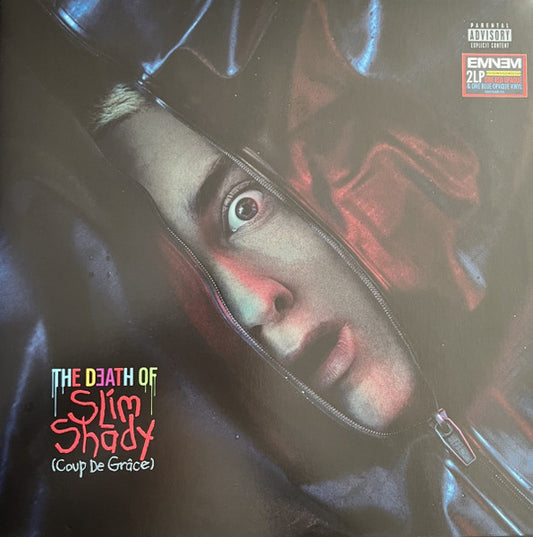 EMINEM : THE DEATH OF SLIM SHADY (COUP DE GRACE) LTD 2LP RED BLUE VINYL
