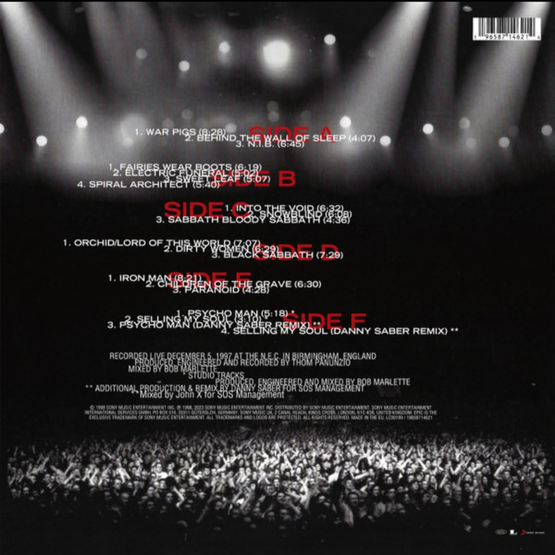 BLACK SABBATH : REUNION 3LP 180G