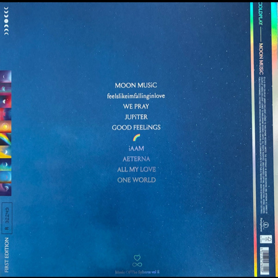 COLDPLAY : MOON MUSIC LTD LP 180G RED VINYL